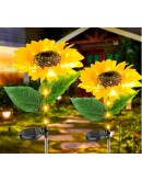 Градинска LED лампа със соларен панел Слънчоглед